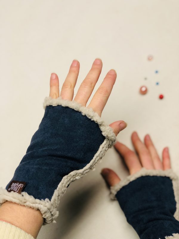 Mitaines adulte GRIS/BLEU