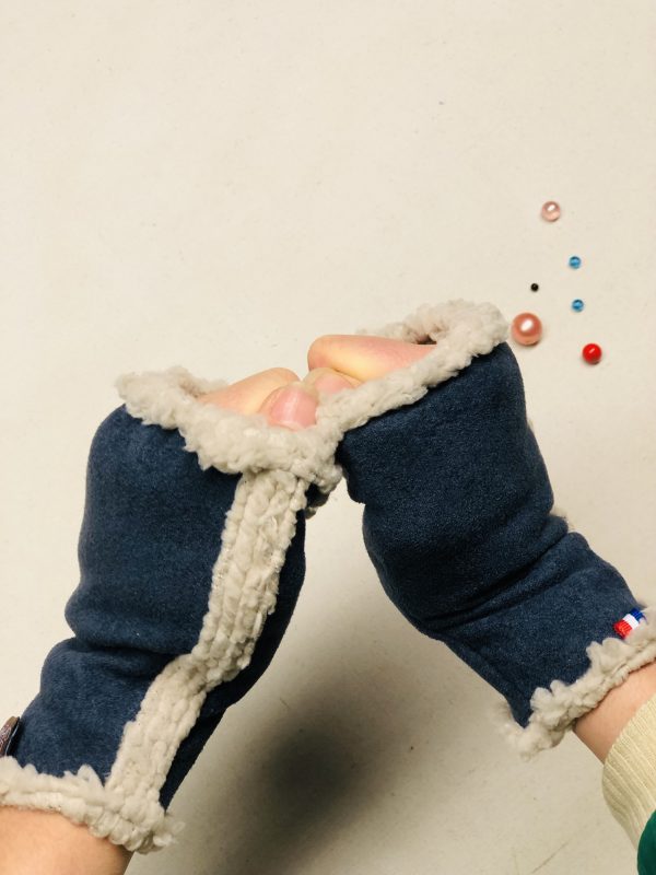 Mitaines adulte GRIS/BLEU